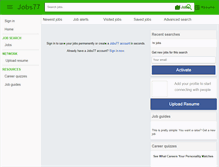 Tablet Screenshot of hrjobs77.com